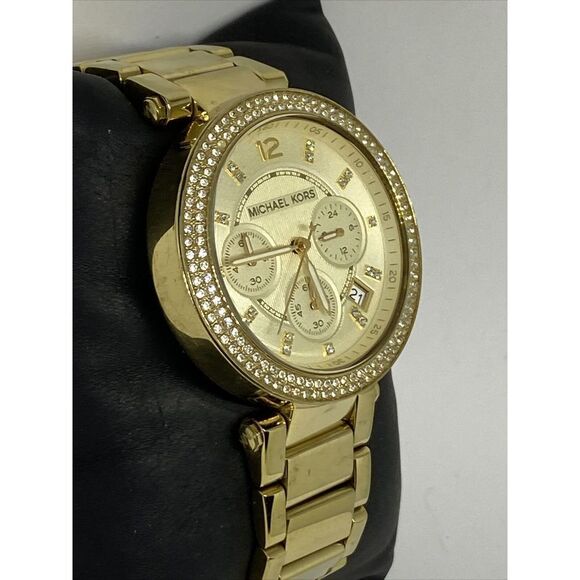 Michael Kors Parker MK5354 Women's Gold Stainless Steel Analog Dial Watch VK737 - Picture 5 of 12